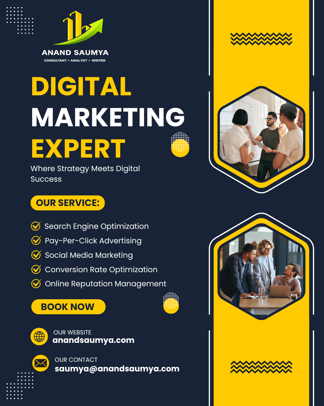 Digital marketing strategy showing SEO, social media, and online business growth