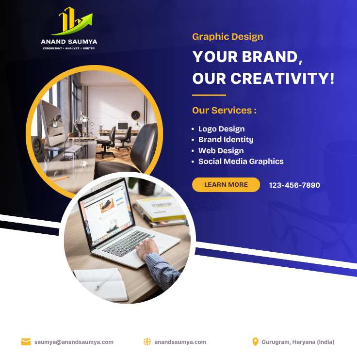 Creative graphic design and professional video editing showcasing branding visuals, social media creatives, and engaging video content