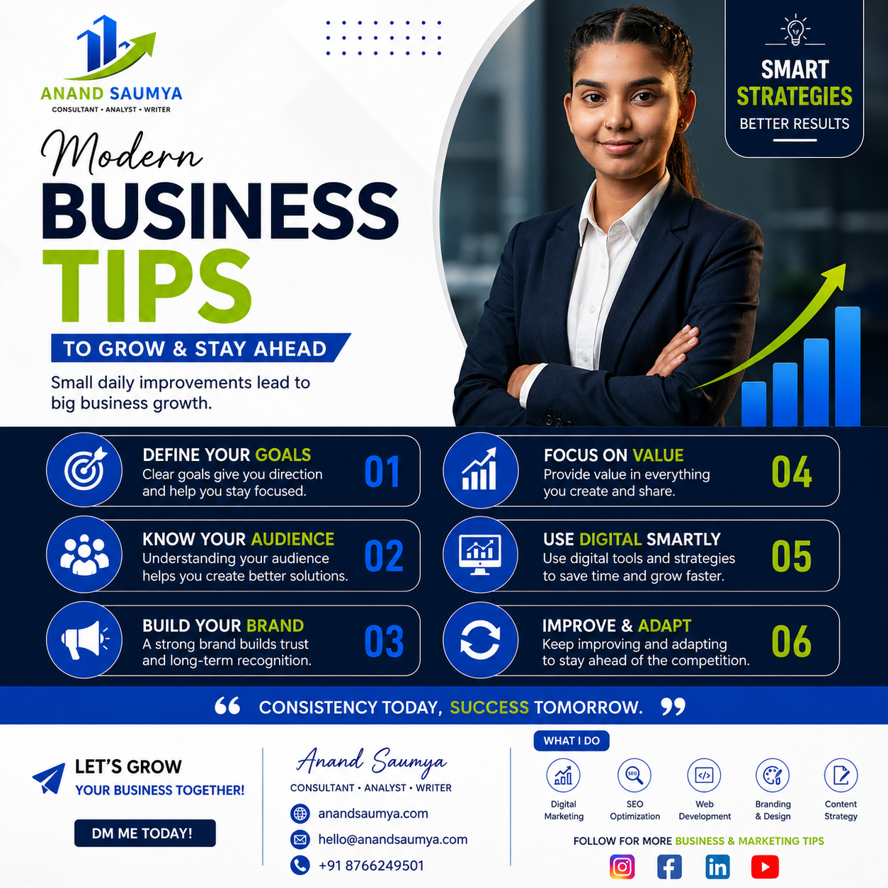 Modern business tips for growth and digital marketing